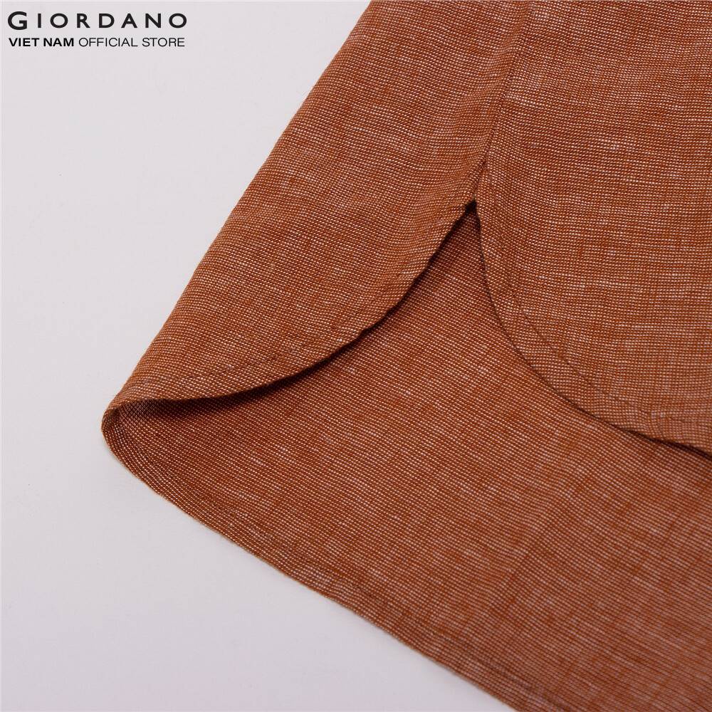 Đầm Linen Dáng Suông Dài Tay Nữ Giordano 05460017