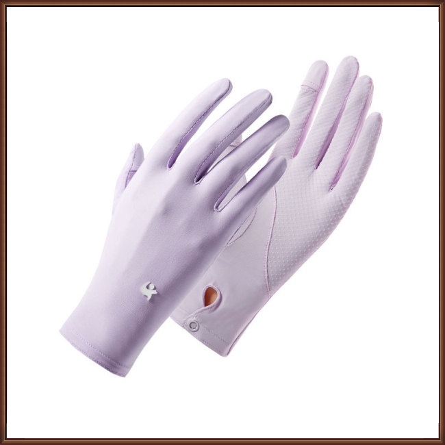 Găng Tay Chống Nắng Bằng Lụa Lạnh Mỏng Thoáng Khí Thời Trang Mùa Hè Cho Nữ