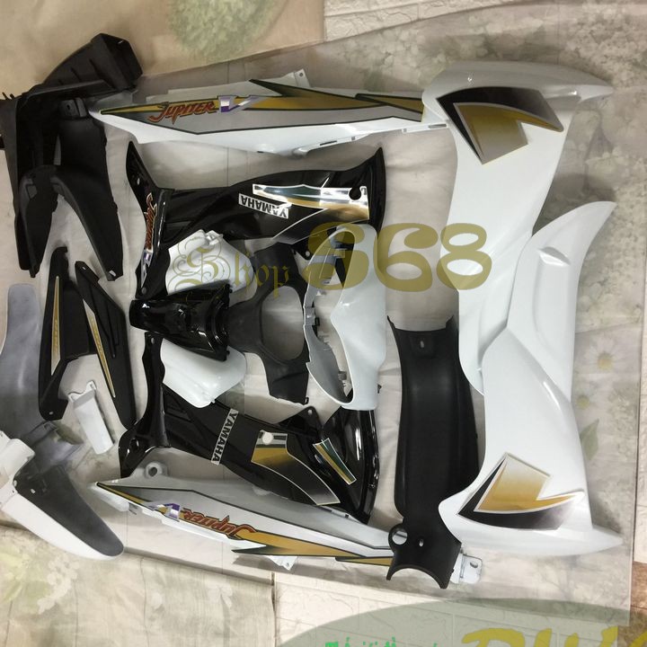 Bộ dàn áo Loại Phanh Đĩa  nhựa ABS nguyên sinh xe JUPITER V MÀU TRẮNG - S2099