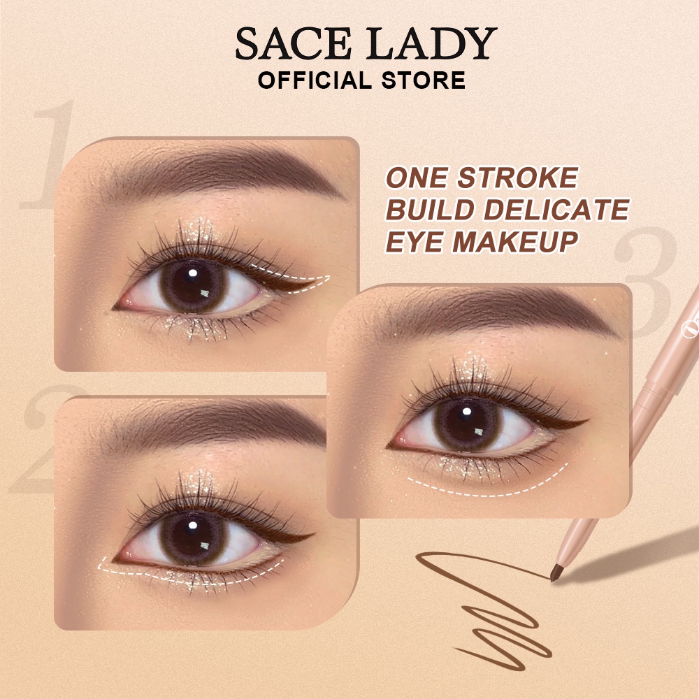 Bút kẻ mắt SACE LADY 2mm siêu mỏng chống thấm nước 0.1g