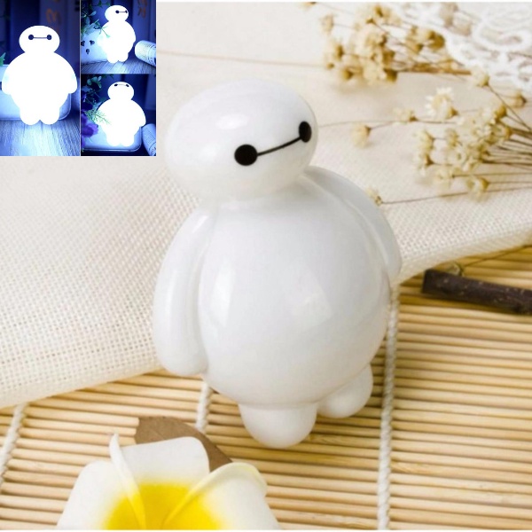 Đèn ngủ baymax/Đèn led tiết kiệm năng lượng ánh sáng trắng dịu cực dễ thương dành cho các tín đồ mê hoạt hình