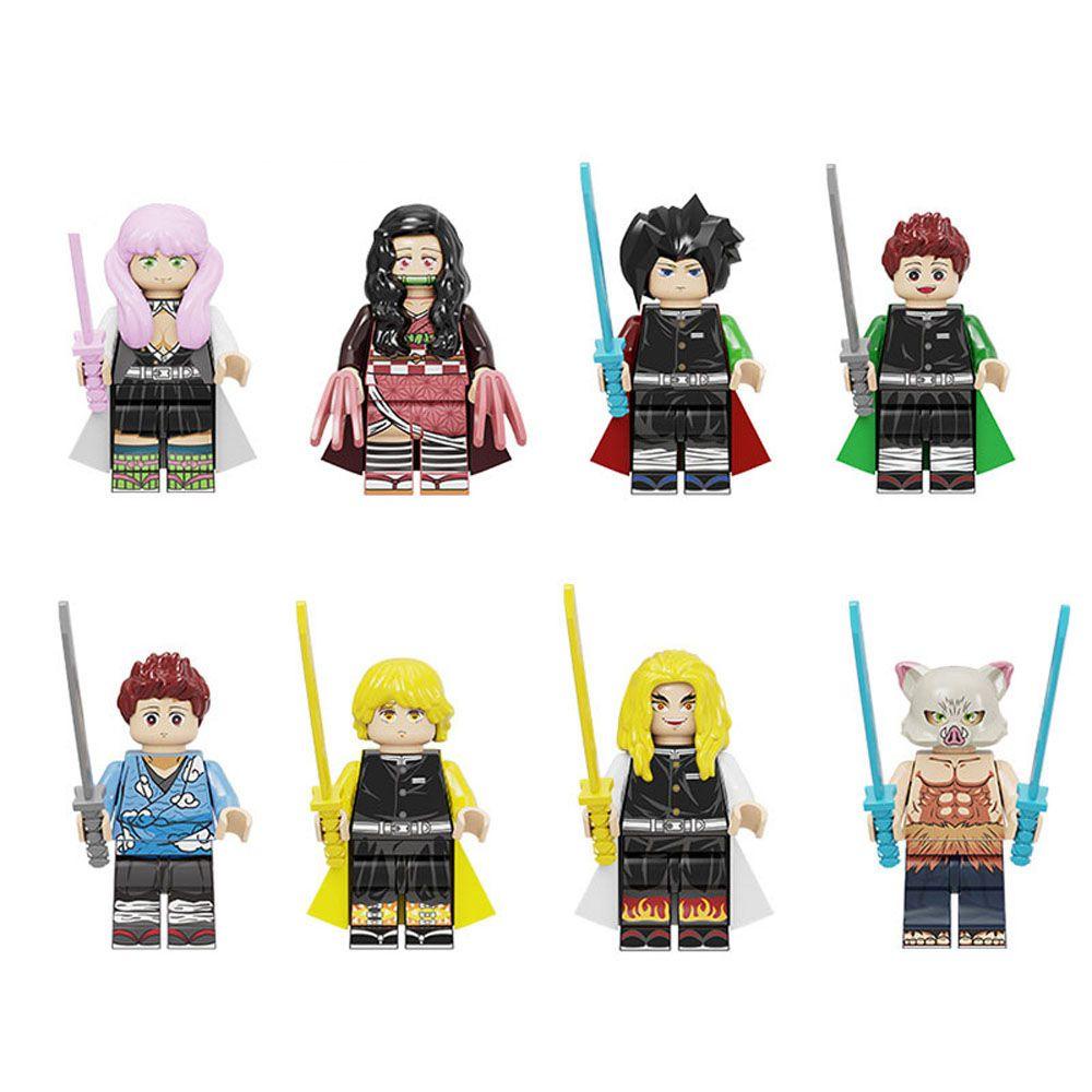 Mmluck Mô Hình Khối Lắp Ráp Bằng Nhựa Tanjirou Anime Demon Slayer Cỡ Nhỏ