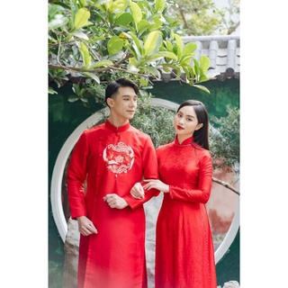 Áo dài cặp dâu rể