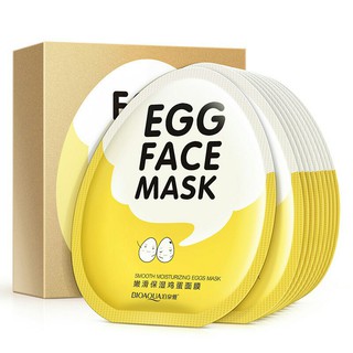 Combo 10 miếng mặt nạ Bioaqua Egg Face Mask (Trứng vàng)