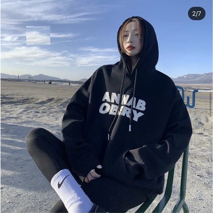 Áo hoodie annab mới vintage nam nữ Flashsaleshop 👉 Nỉ ngoại mũ hai lớp hình in 5D unisex