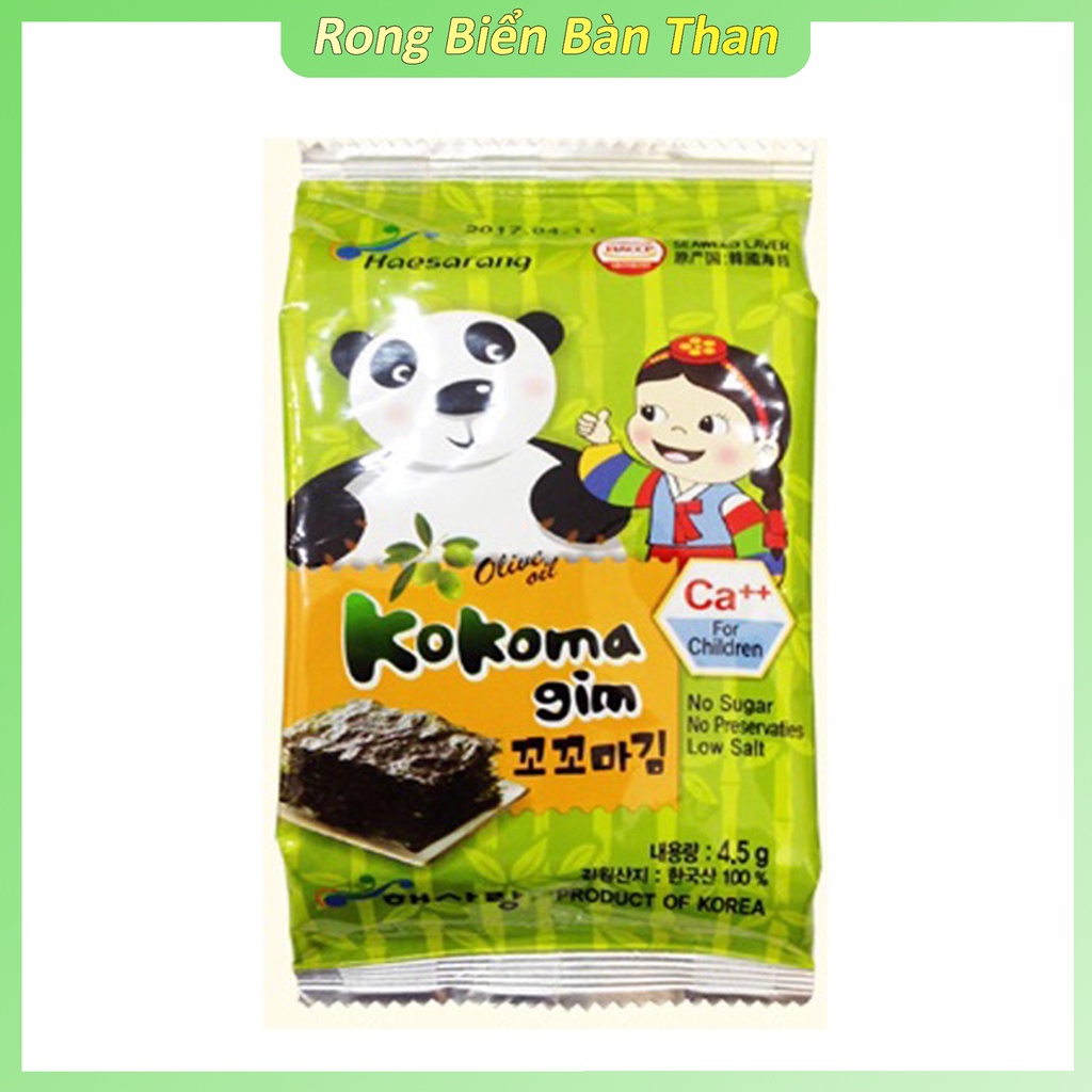 Rong Biển Ăn Liền KOKOMA Bổ Sung Canxi - Rong Biển Ăn Cơm Cho Bé - Rong Lá Kim HQ