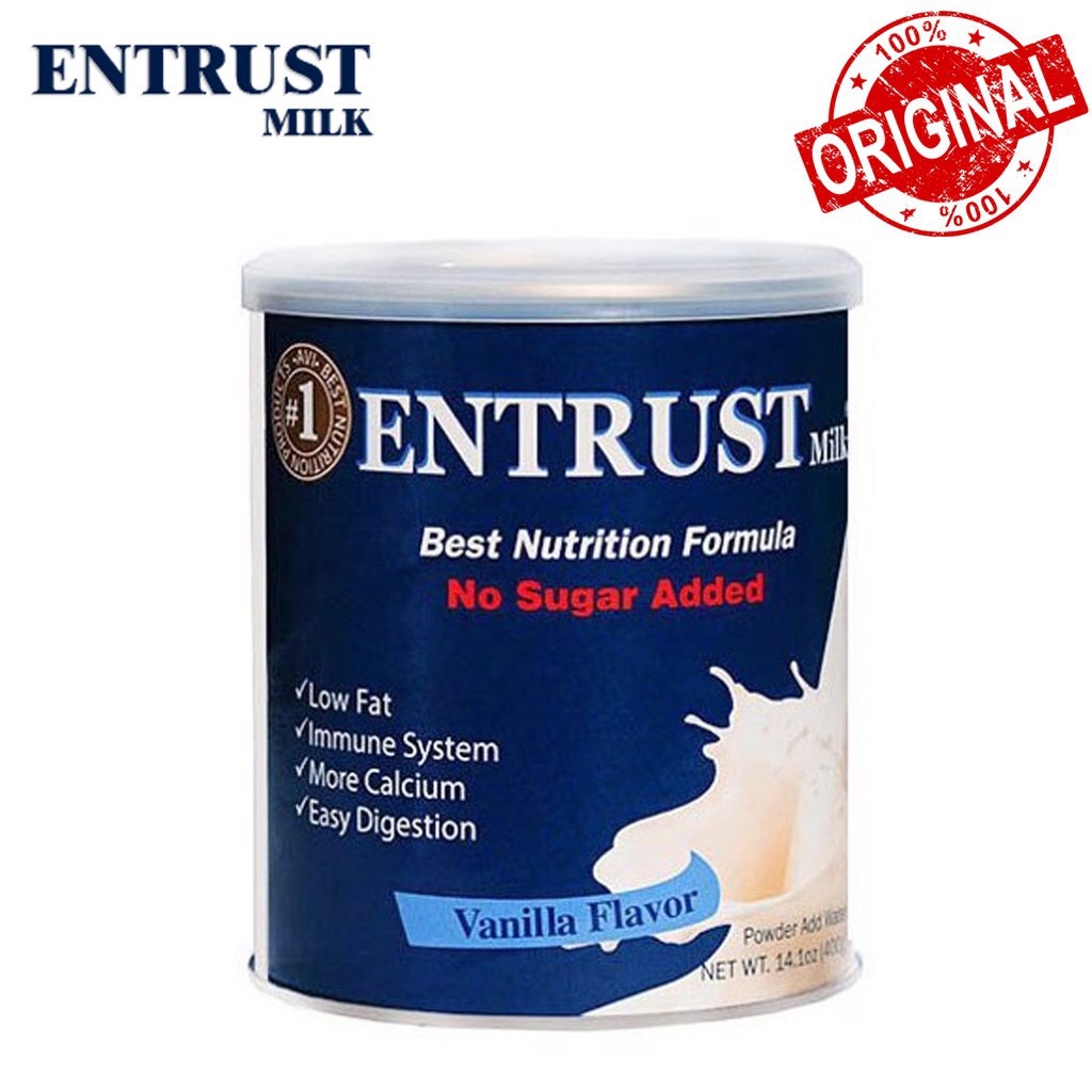 Sữa Entrust dành cho người tiểu đường Entrust Milk 400g nội địa MỸ