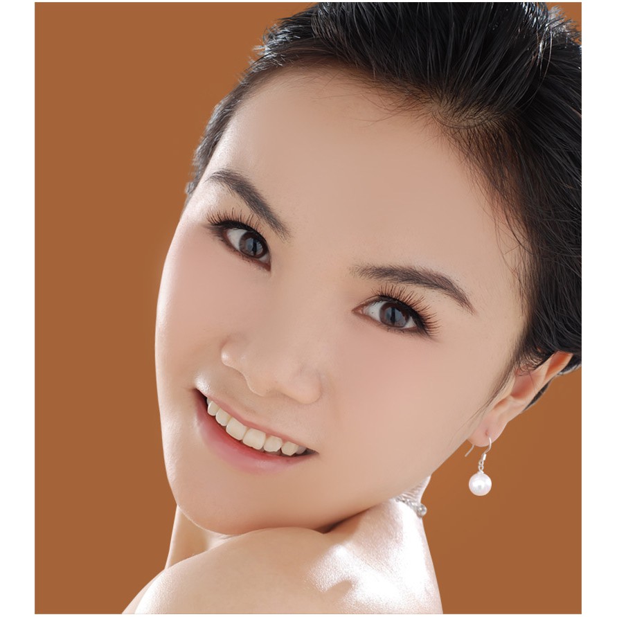 BÔNG TAI NGỌC TRAI KIỂU DÁNG DÀI VỪA ÔM TAI