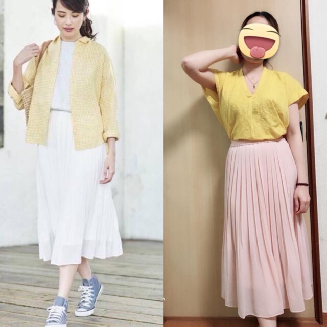 Chân váy midi uniqlo nhật auth