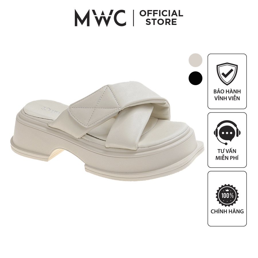 Dép Nữ MWC 8241 - Dép Nữ Đế Cao 5pQuai Chéo Siêu Êm Chân Thời Trang Trẻ Trung