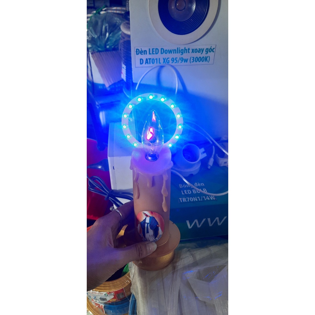 Đèn led hình nến trang trí bàn thờ chúa