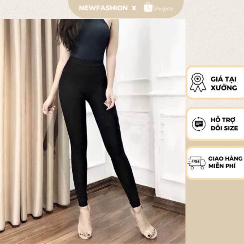 Quần legging dài cạp cao lâng mông vải dầy không bai xù, không dão hàng Việt Nam xuất khẩu mã(199)
