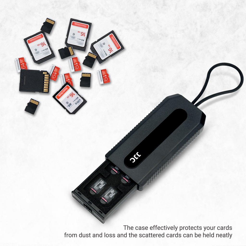 Hộp đựng thẻ nhớ JJC chuyên dụng cho SD/ Micro SD/ TF/ Cfexpress Type A/ XQD