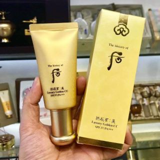 Kem nền trang điểm dưỡng da tinh chất vàng Whoo Mi Luxury Golden CC Hoàng cung cao cấp SPF37/ PA+++
