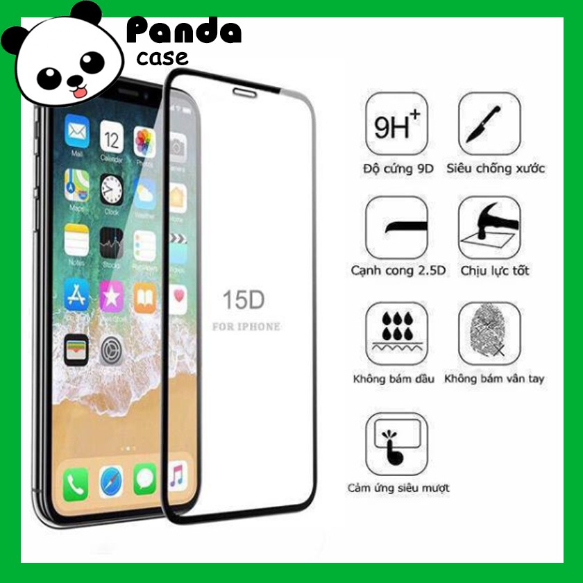 Combo 5 Kính Cường Lực iphone 15D Full Màn REMAX -5/5s/6/6plus/6s/6s plus/6/7/7plus/8/8plus/x/xs/xsMax/11/11Pro/11ProMax