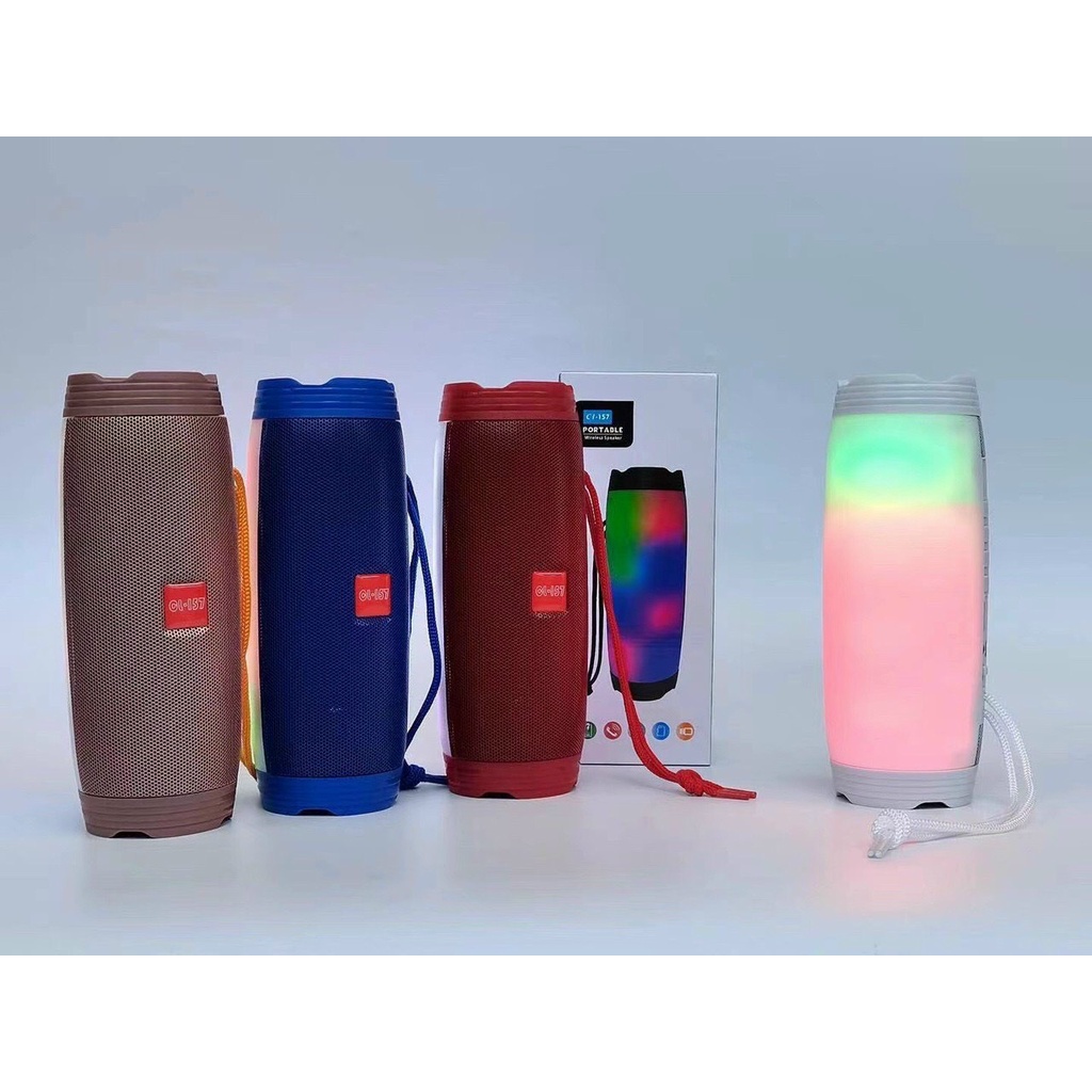 Loa bluetooth mini đèn leb giá rẻ Cl157 công suất lớn có bass âm thanh hay Bảo hành đổi mới 6 tháng