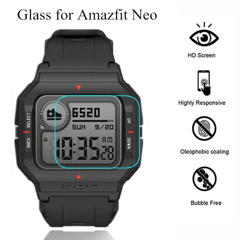 kính cường lực độ cứng 9H bảo vệ hoàn hảo cho đồng hồ Huami Amazfit Neo