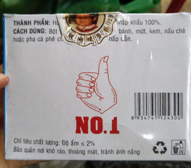 Ống bột Vanilline hiệu Bươm Bướm của Vianco