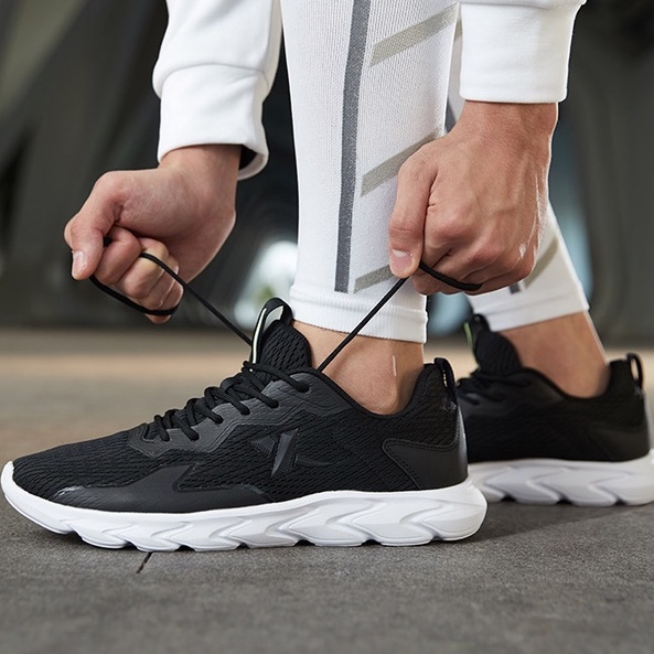 Giày Chạy Bộ Phối Lưới Gọn Nhẹ Hấp Thụ Sốc / Trượt / Mài Mòn