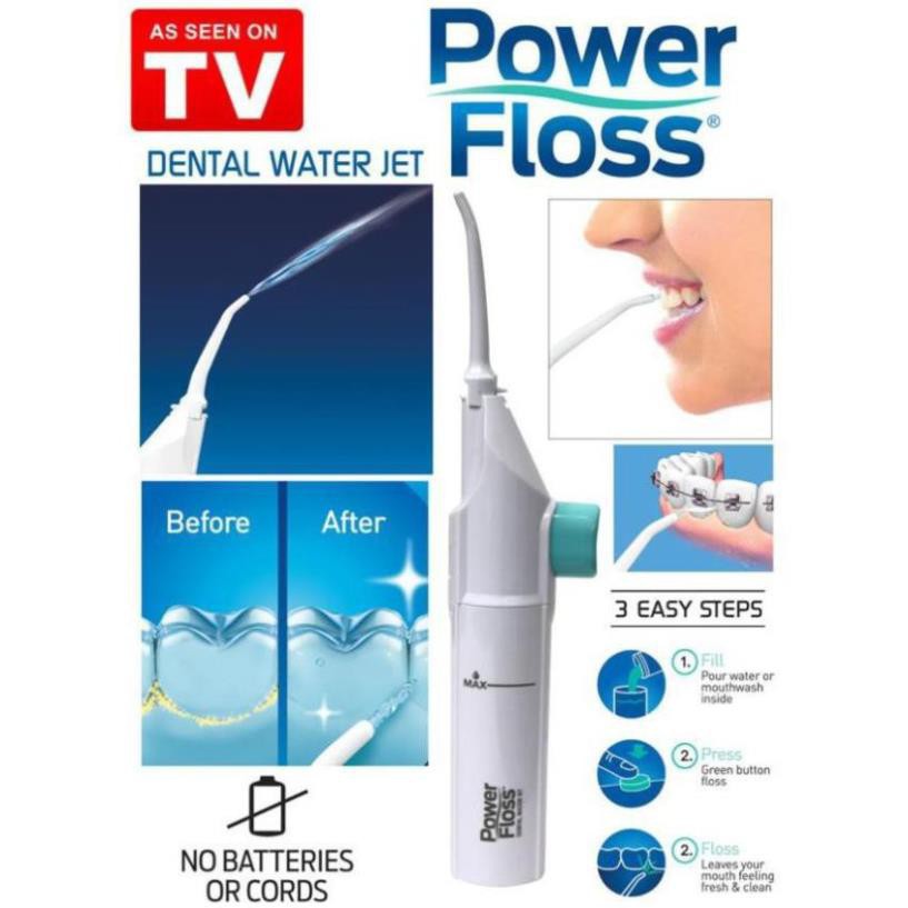 [ SIÊU SALE ] Dụng Cụ Xịt, Rửa Răng Thông Minh Power Floss siêu sạch siêu tiện dụng
