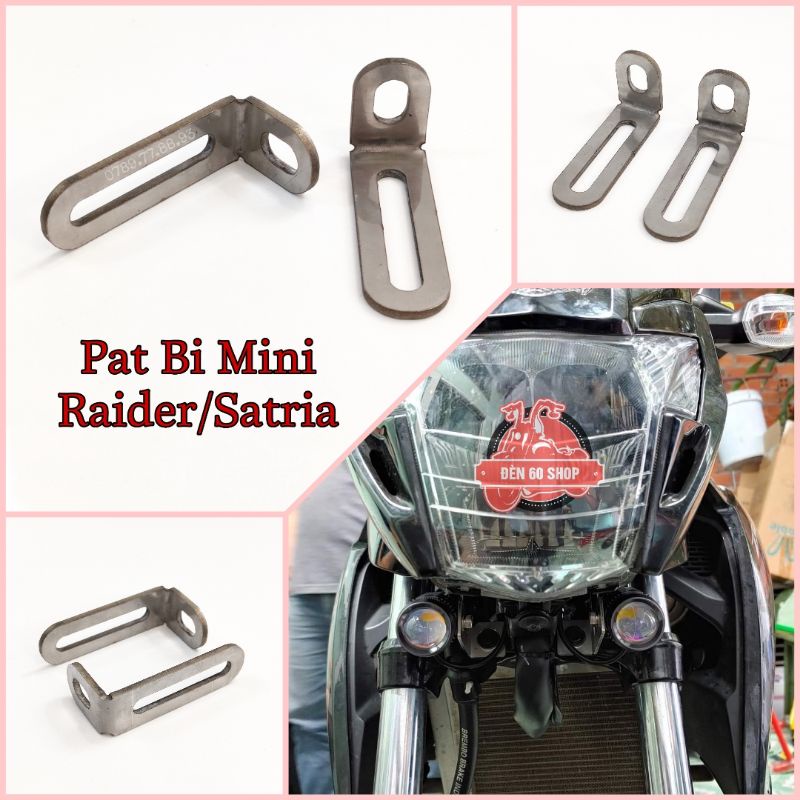 Pat Lắp Bi Mini Cho Raider/Satria | Inox