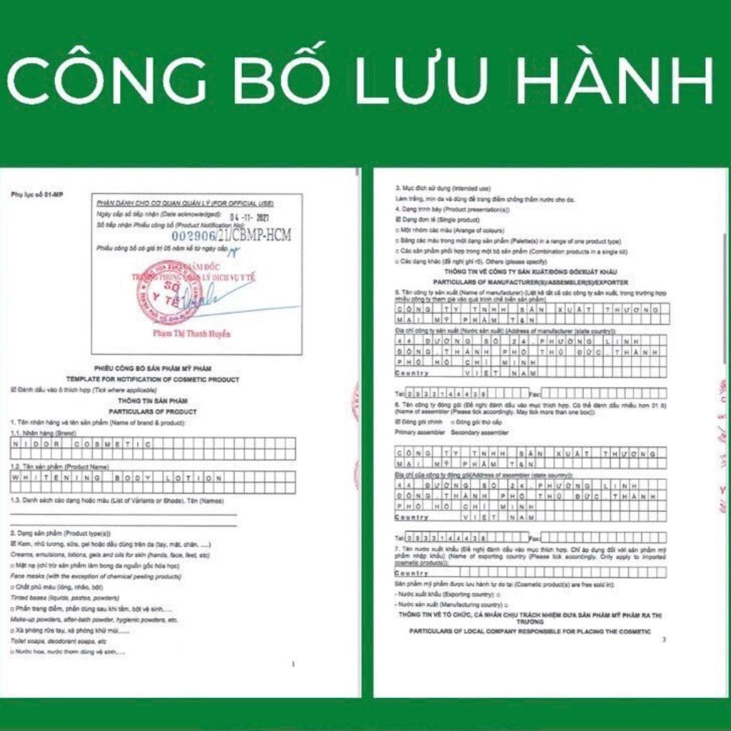 Kem dưỡng trắng da toàn thân Pond thái lan