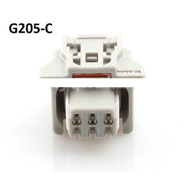 G205-Giắc cắm đầu dò radar lùi xe Toyota 6 lỗ 0.6mm