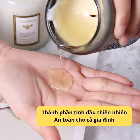 Nến Thơm Phòng Candle Cup Hương Thơm Thư Giãn Khử Mùi Không Khói Lưu Hương Phòng Ngủ Luxurious NEN01