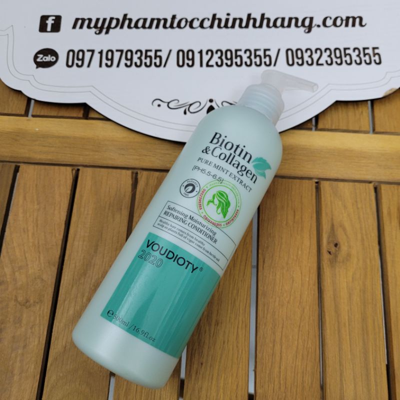DẦU XẢ BIOTIN COLLAGEN NGĂN GẦU MƯỢT TÓC 500ml
