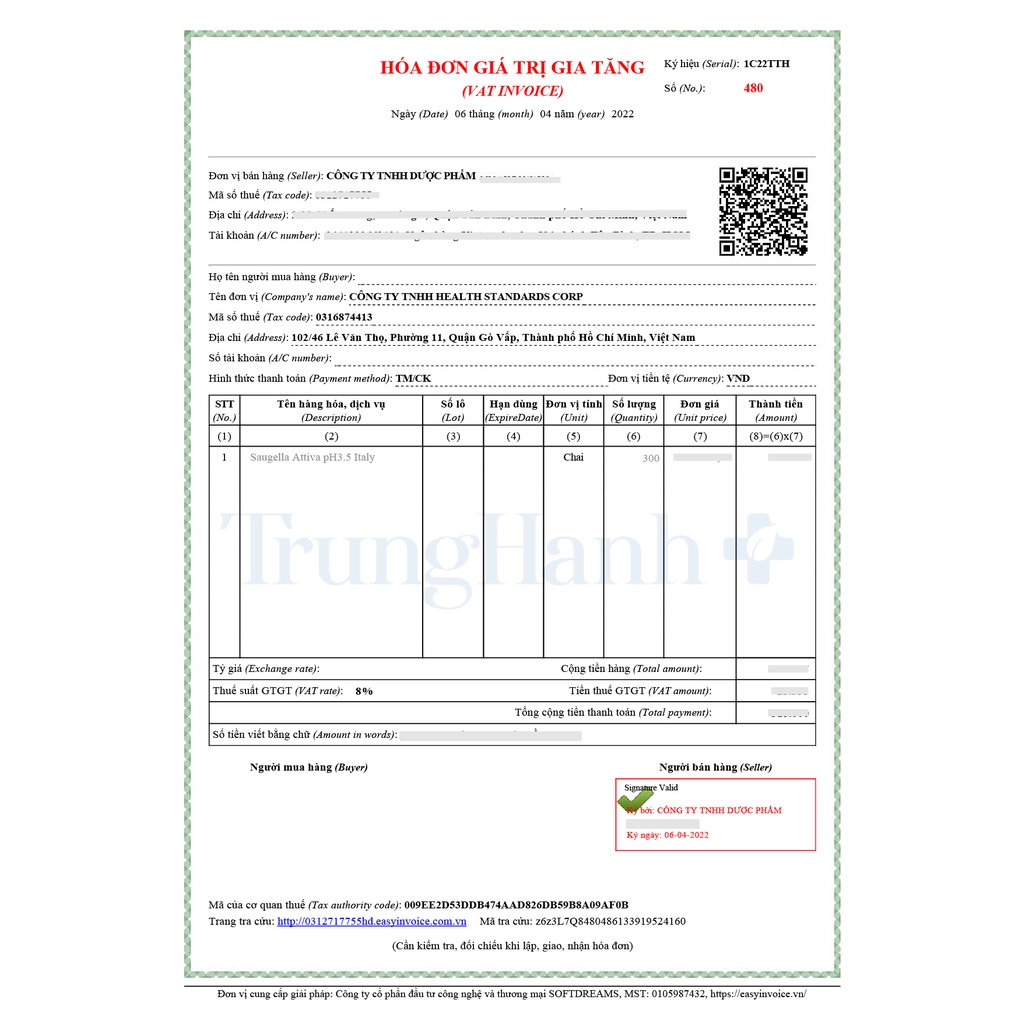 Dung dịch vệ sinh phụ nữ Saugella Attiva pH3.5 Italy 100ml