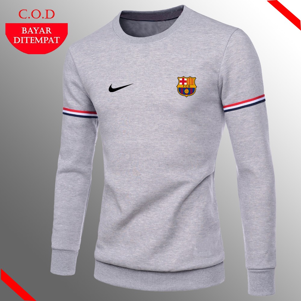 Mới Áo Sweater In Logo Barca 2 Màu 2021