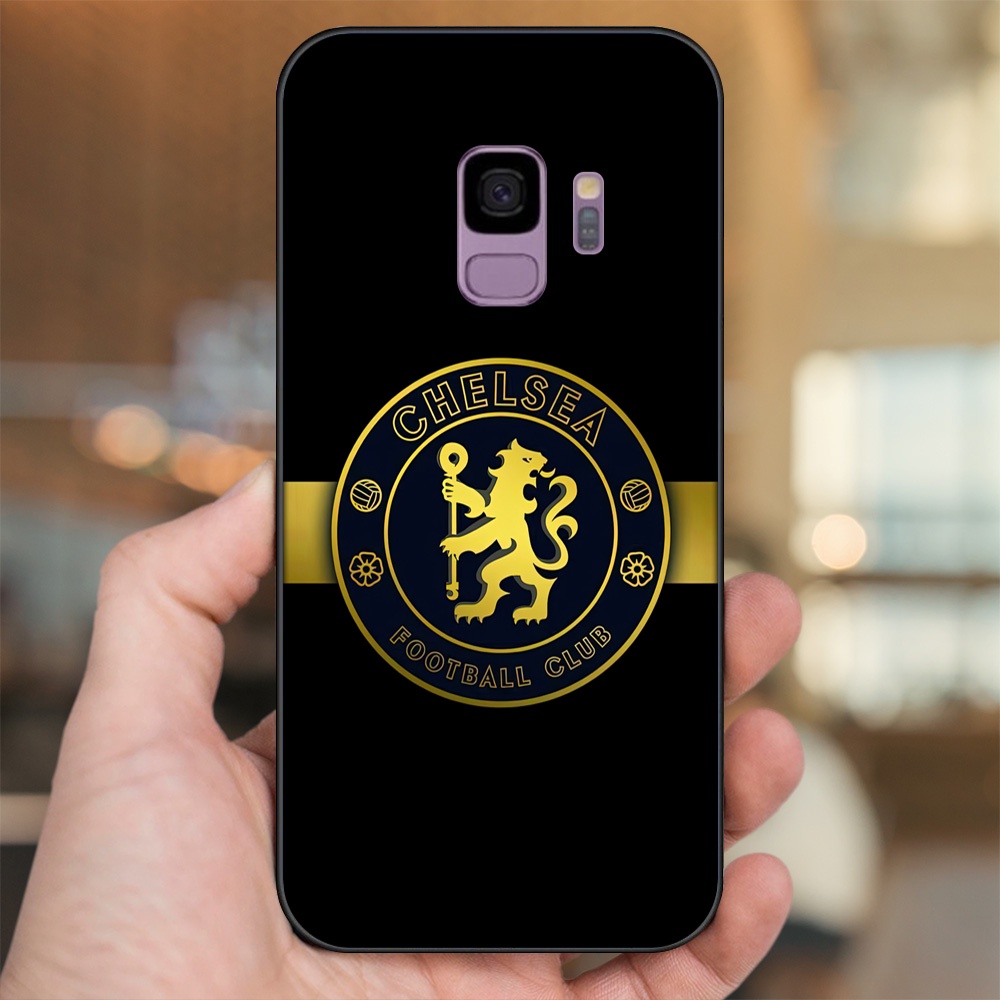 Ốp lưng Samsung S9 viền đen in hình Chelsea FC