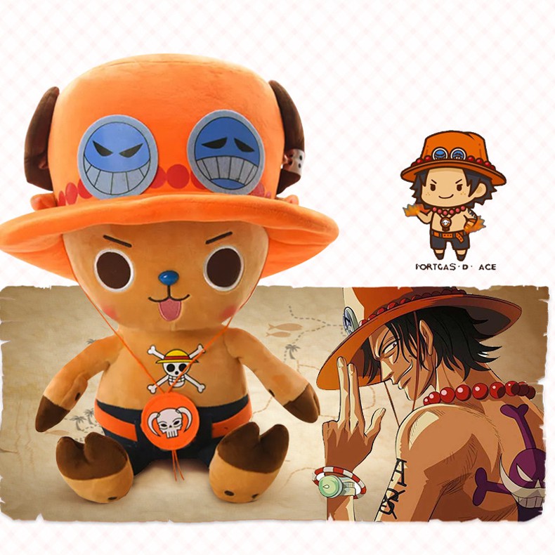 Gấu nhồi bông Chopper Cosplay Ace - Anime One Piece