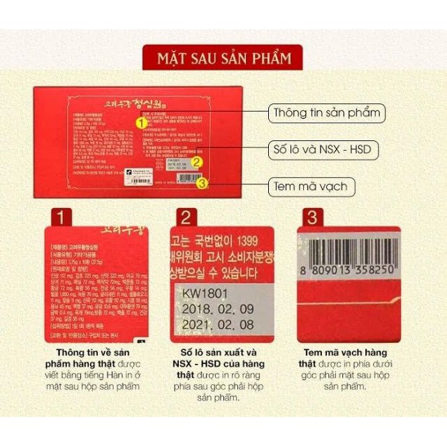 Ngưu hoàng thanh tâm hộp 10 viên