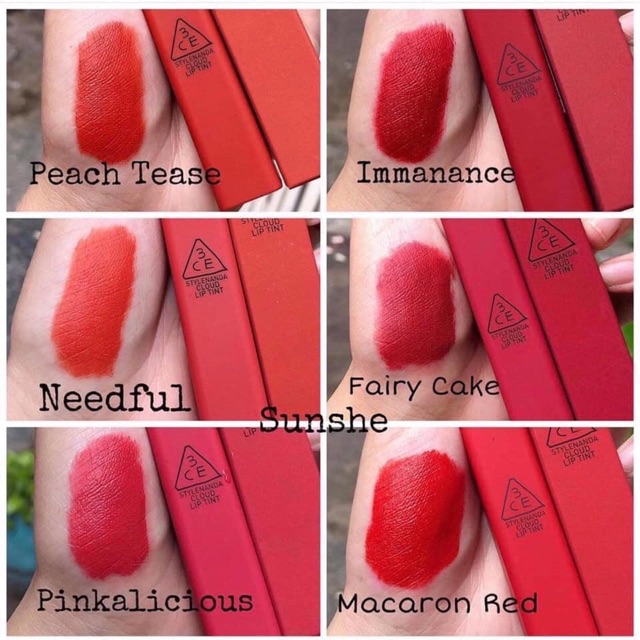 Son kem 3CE CLOUD LIP TINT 2019