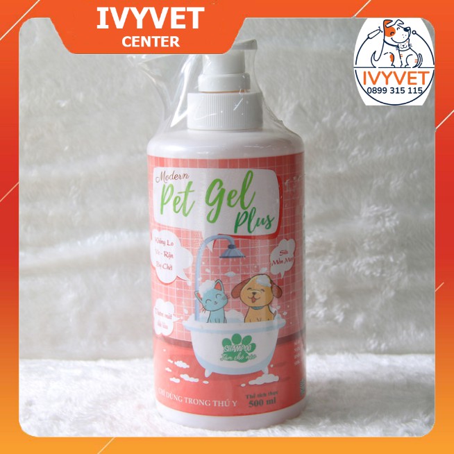 Sữa Tắm chó mèo Pet Gel Plus giảm ve rận, khử mùi