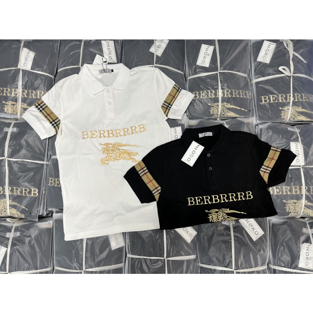 Áo thun nam POLO tay ngắn vải cotton Phối Logo BBR co giãn,trẻ trung,chuẩn form,mẫu mới,giá rẻ,đẹp-PVT FASHION