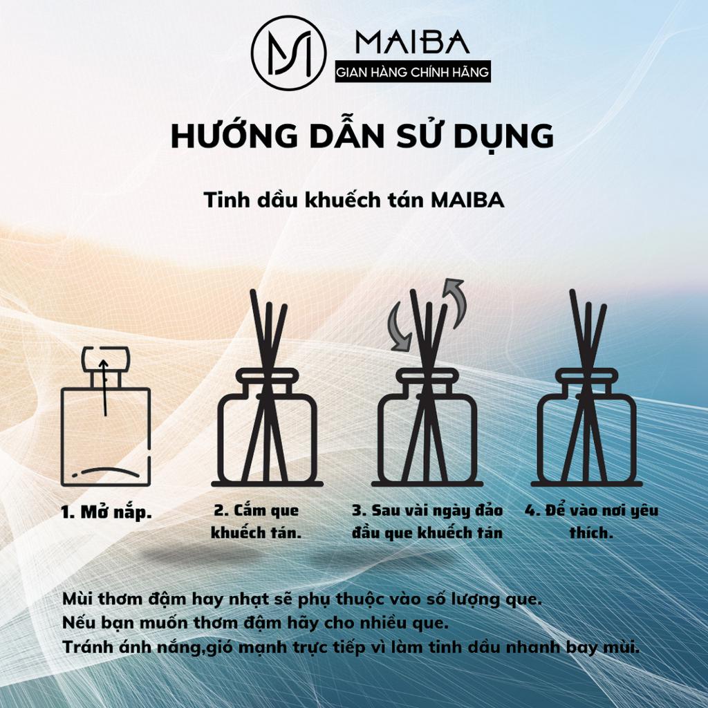 Tinh Dầu Thơm Phòng Lọ Bổ Sung 100ML MAIBA Tặng Kèm Que Khuếch Tán Thơm BS100