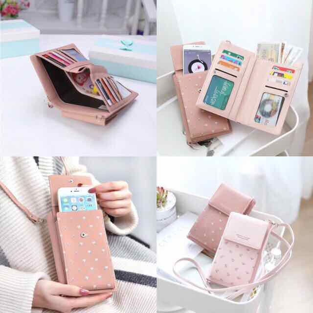 Túi ví Điện Thoại hoạ tiết hoa nhí 2 trong 1 siêu tiện ích | BigBuy360 - bigbuy360.vn