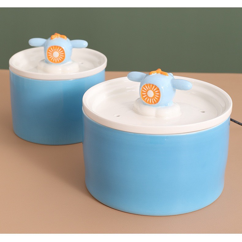 Gốm sứ cao cấp]Máy lọc và phun nước tự động cho chó mèo Phụ kiện thú cưng -4pets