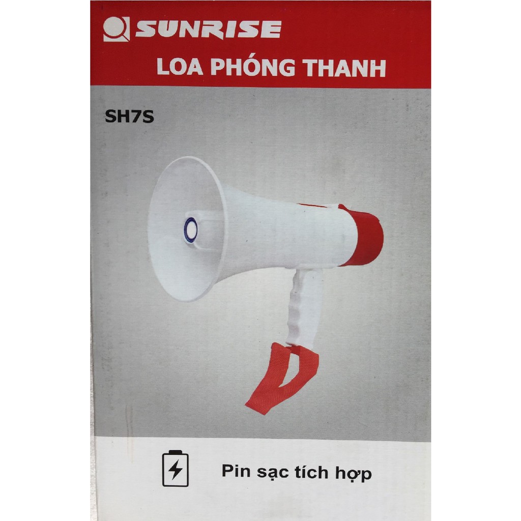 Loa phóng thanh Sunrise SH7S pin đại (Xanh)