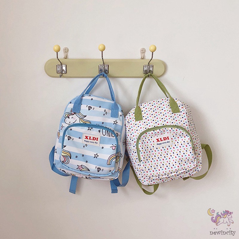 Bộ 3 món ba lô + túi đeo chéo + ví họa tiết hoạt hình phong cách Hàn Quốc cho bé