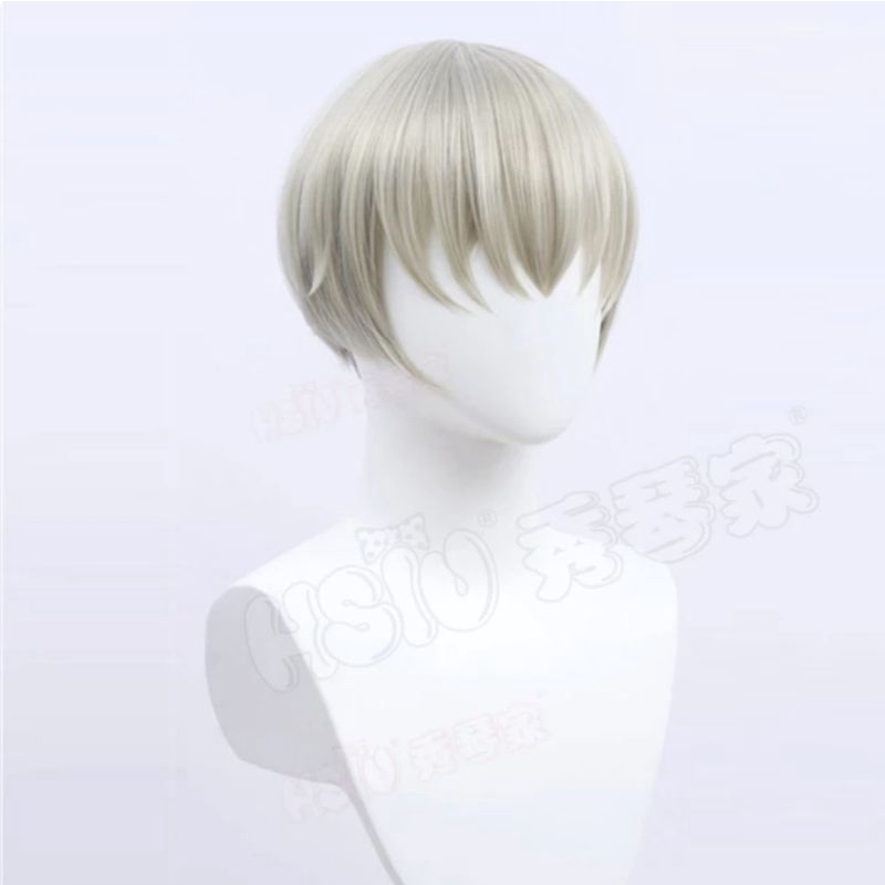 Wig/tóc giả cosplay Toge Inumaki - Chú thuật hồi chiến: Jujutsu Kaisen màu vàng trắng sữa