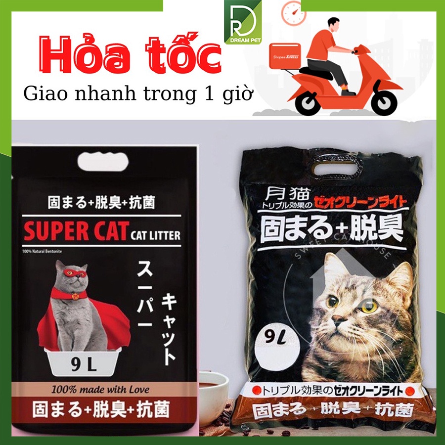 CÁT VỆ SINH CHO MÈO NHẬT BẢN 9L - 6 MÙI LỰA CHỌN - CHÍNH HÃNG