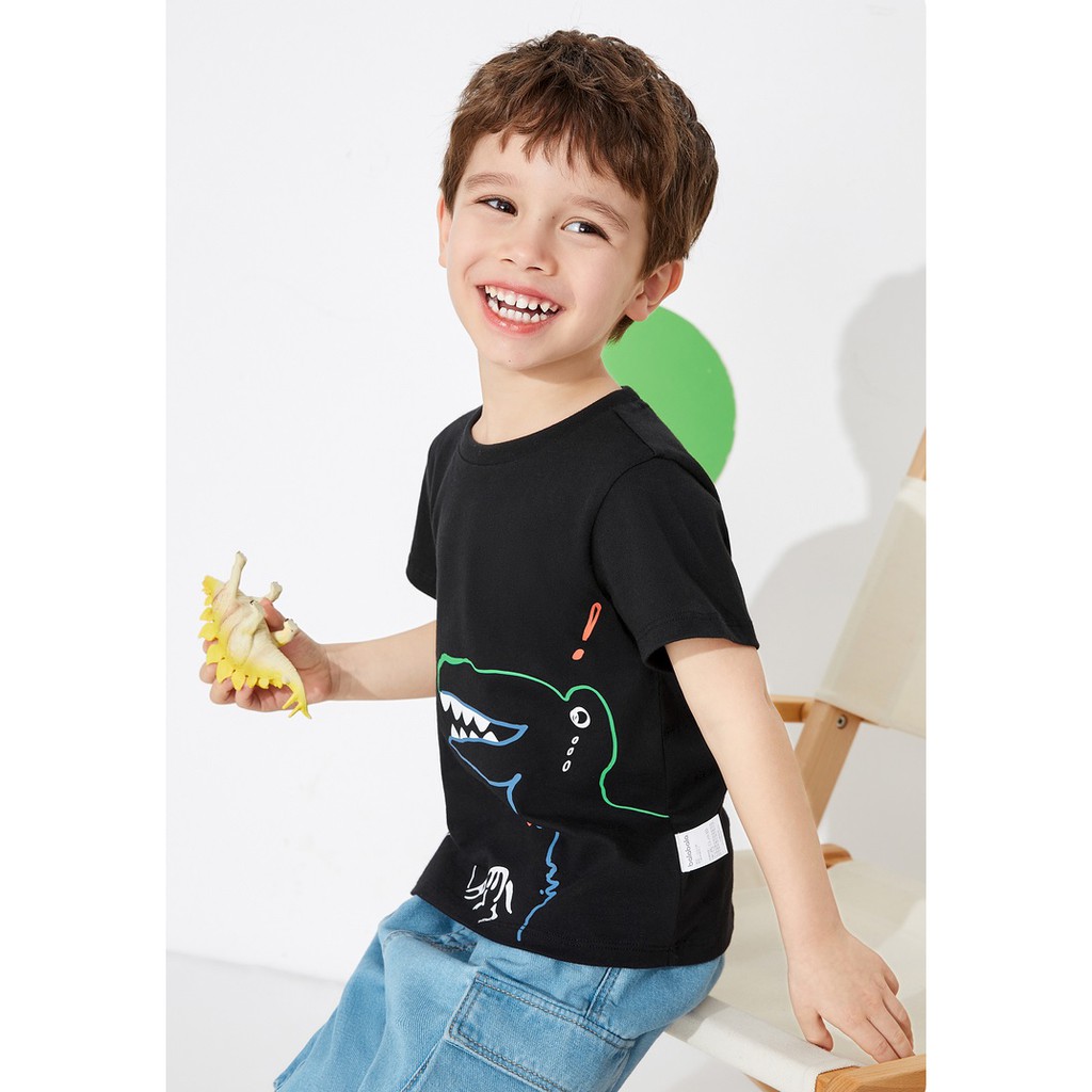 (3-7 tuổi)  Áo phông ngắn tay BALABALA 201221117204 cho bé trai từ 2 - 8 tuổi (có video và ảnh thật)