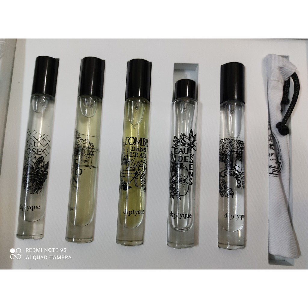 Set Nước Hoa Diptyque Mini 7.5ml Đủ Mùi
