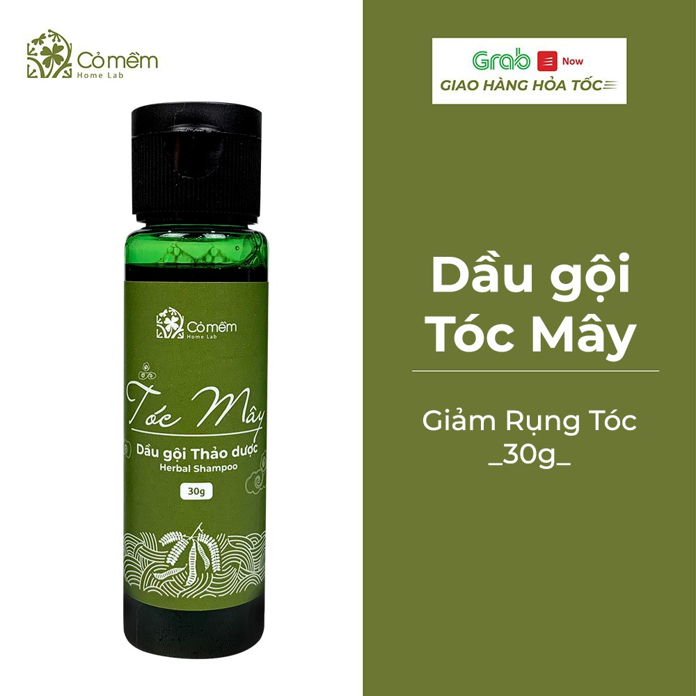 Dầu Gội Thảo Dược Tóc Mây Chiết Xuất Bồ Kết Cô Đặc An Toàn Từ Thiên Nhiên Ngừa Rụng Tóc Giảm Gàu Cỏ Mềm 30g