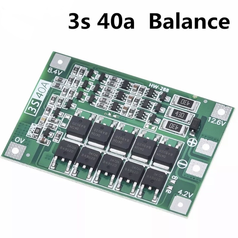 ✅Mạch sạc bảo vệ pin lithium 3s - 25A/ 40A/ 60A cân bằng