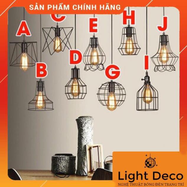 Mẫu Đèn Thả Rọ Sắt Trang Trí Nhiều Kiểu Dáng ( Giá Chưa Bao Gồm Bóng Khách Nhé)