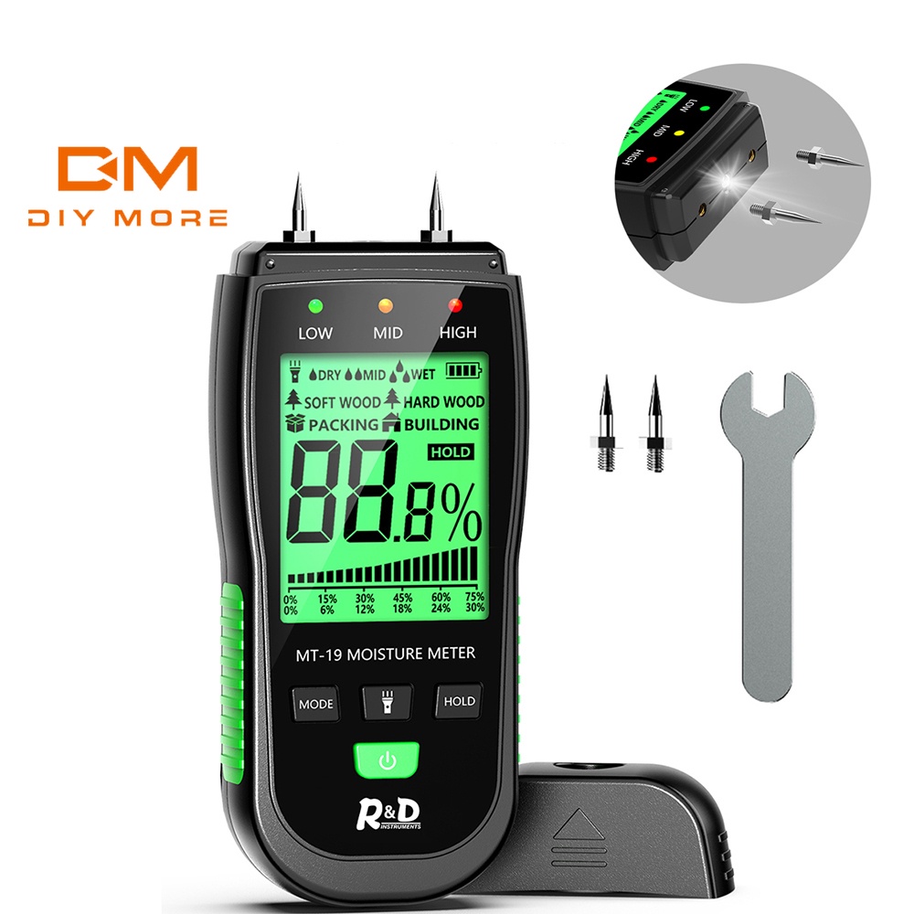 Máy đo độ ẩm gỗ DIYMORE MY-19 kỹ thuật số
